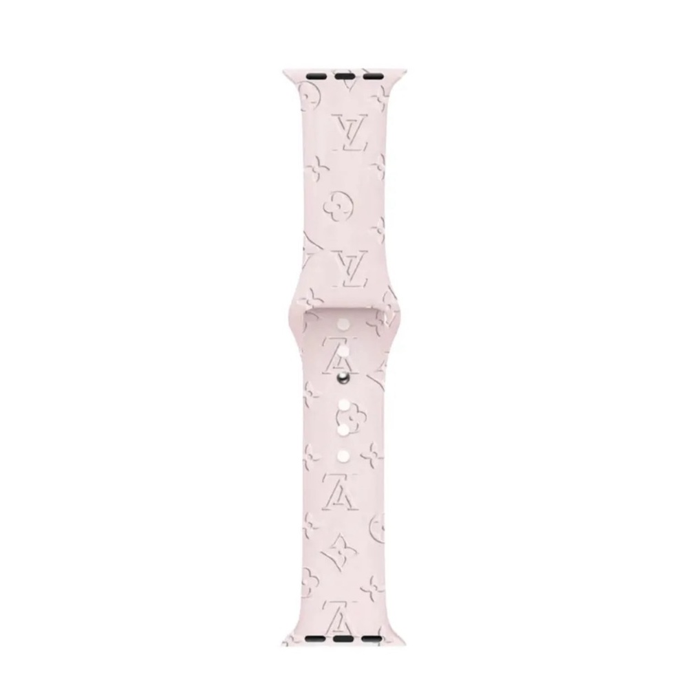 Luxury LV Apple Watch Band 42/44/45 mm Series SE 9 7 6 5 4 3 Strap - Picture 2 of 2